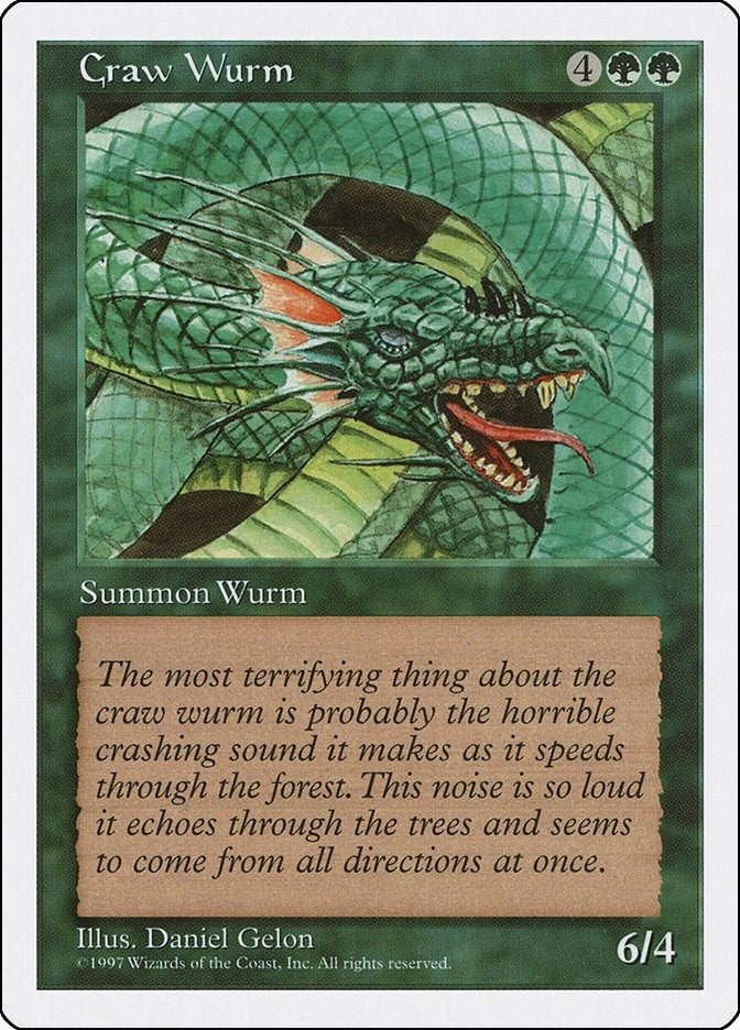 Craw Wurm [5ED] - MTG Single