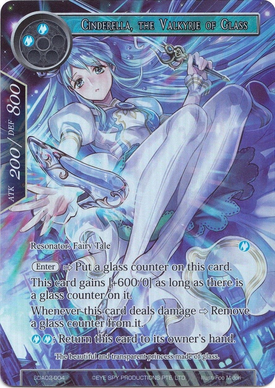 Cinderella the Valkyrie of Glass (Full Art) (2004) [AOSD2] - Force of Will Single