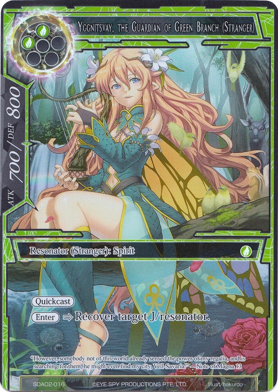 Yggnitsvay the Guardian of Green Branch (Stranger) (Full Art) (2016) [AOSD2] - Force of Will Single