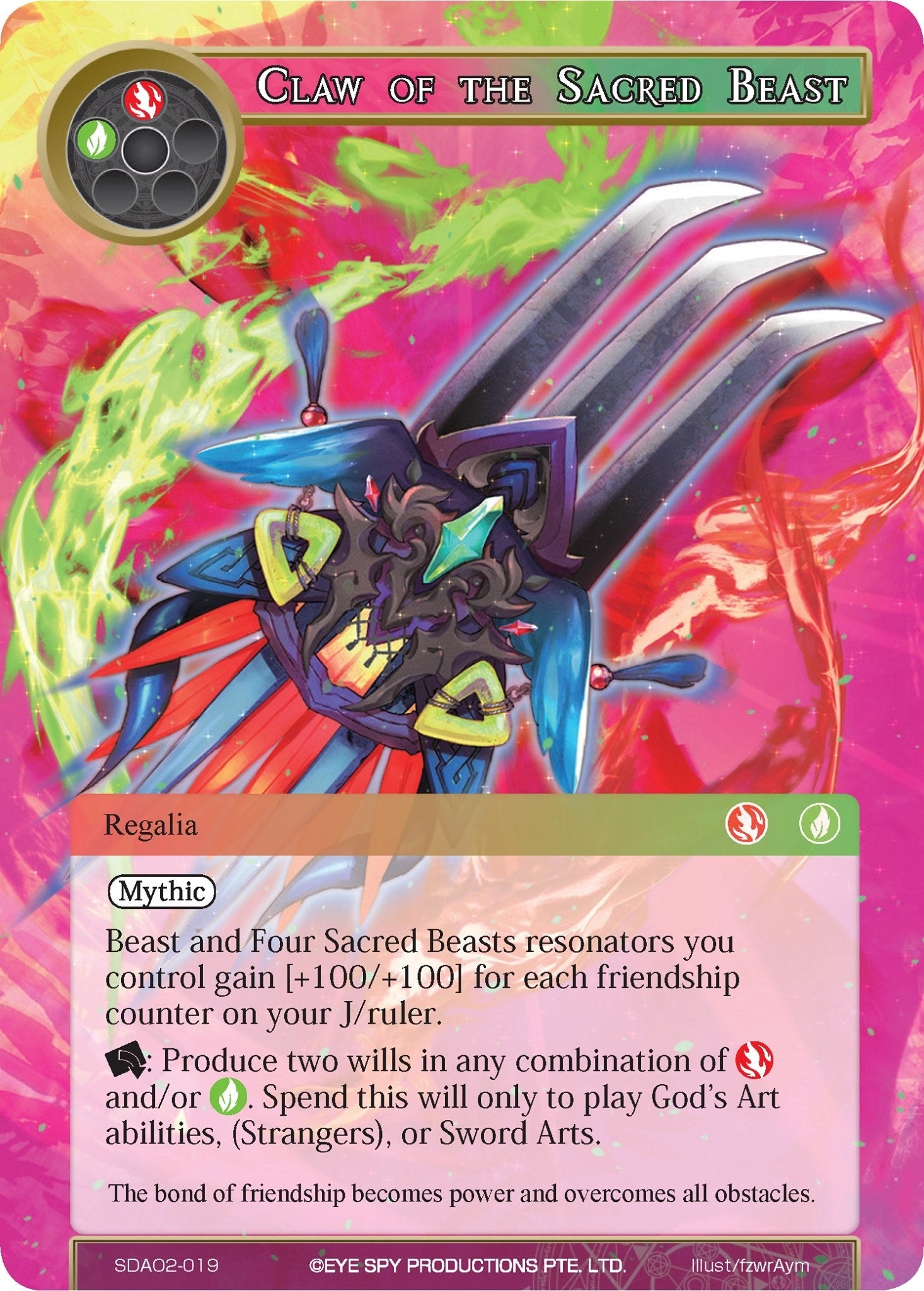Claw of the Sacred Beast (2019) [AOSD2] - Force of Will Single