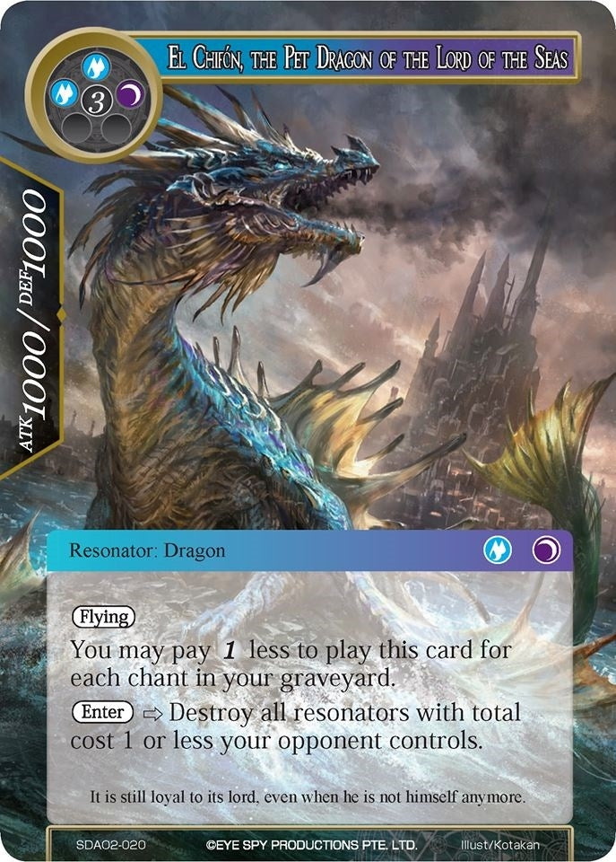 El Chifon the Pet Dragon of the Lord of the Seas (2020) [AOSD2] - Force of Will Single
