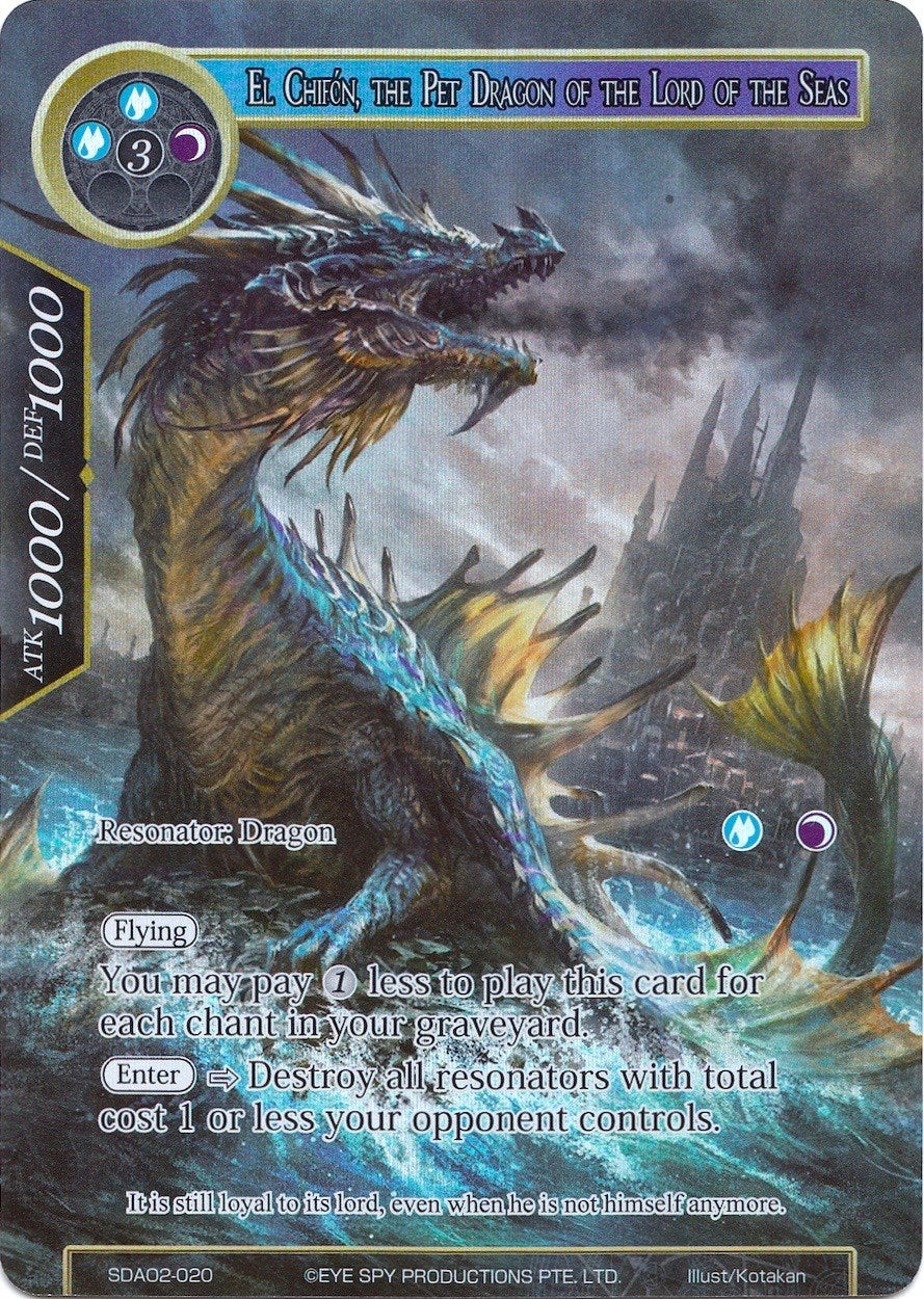 El Chifon the Pet Dragon of the Lord of the Seas (Full Art) (2020) [AOSD2] - Force of Will Single