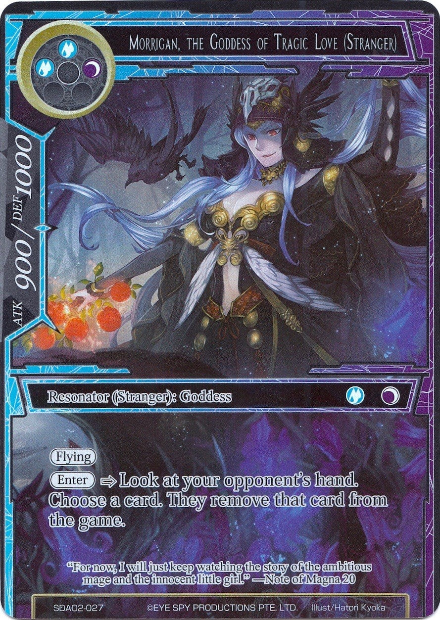 Morrigan the Goddess of Tragic Love (Stranger) (Full Art) (2027) [AOSD2] - Force of Will Single