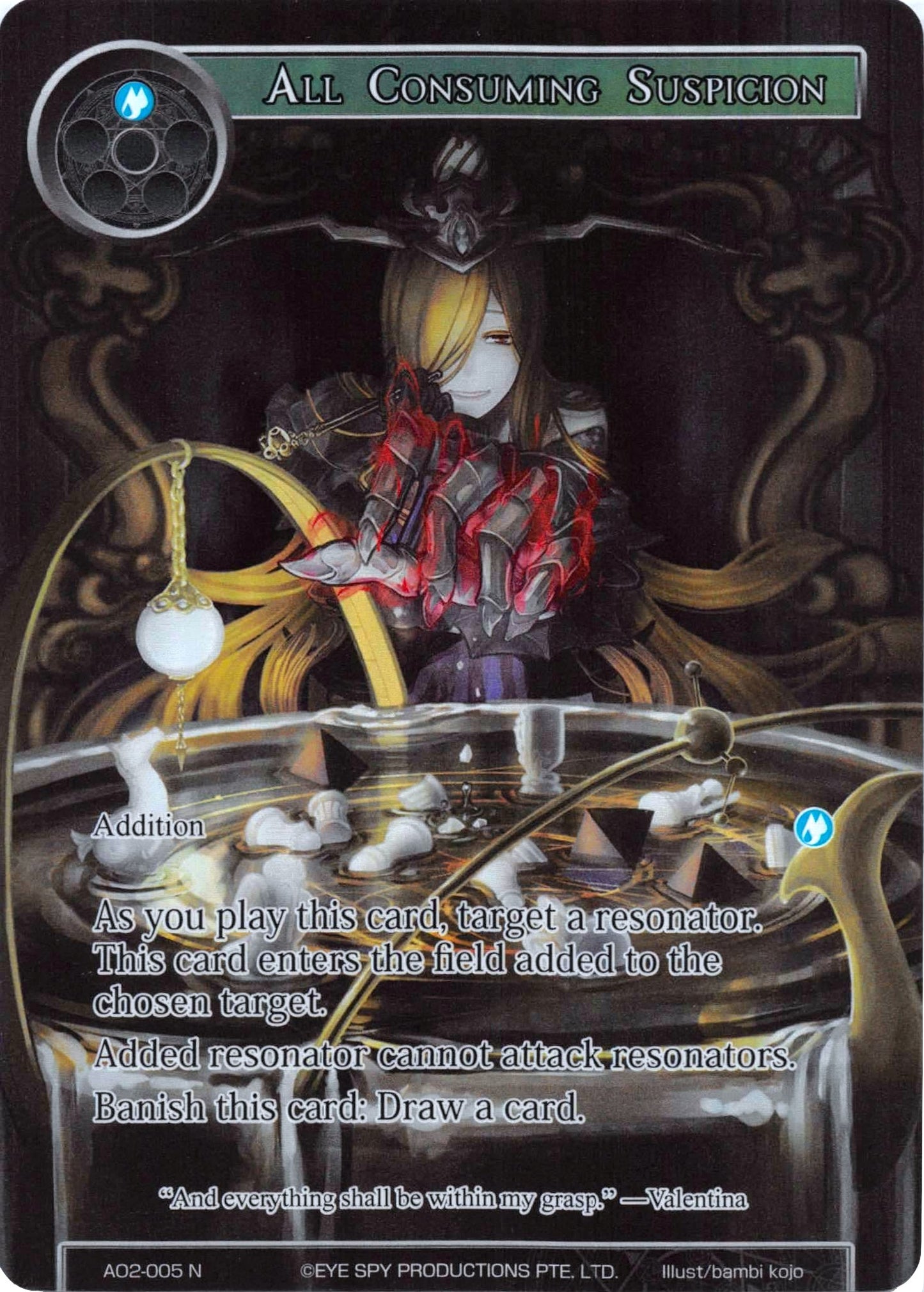 All Consuming Suspicion (Full Art) (2005) [AO2] - Force of Will Single