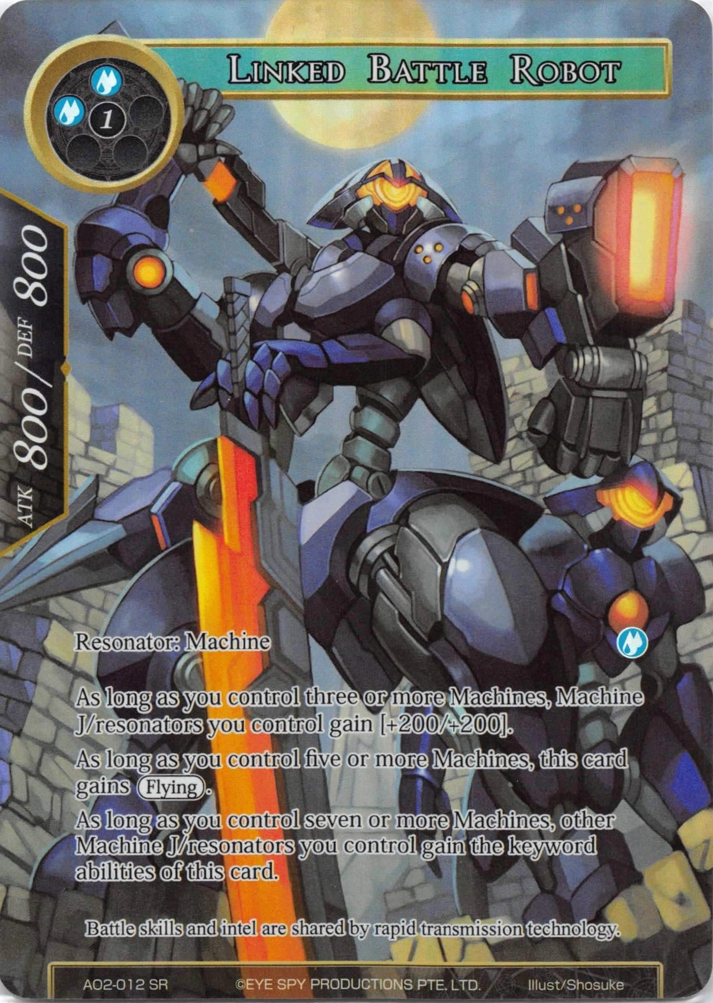 Linked Battle Robot (Full Art) (2012) [AO2] - Force of Will Single