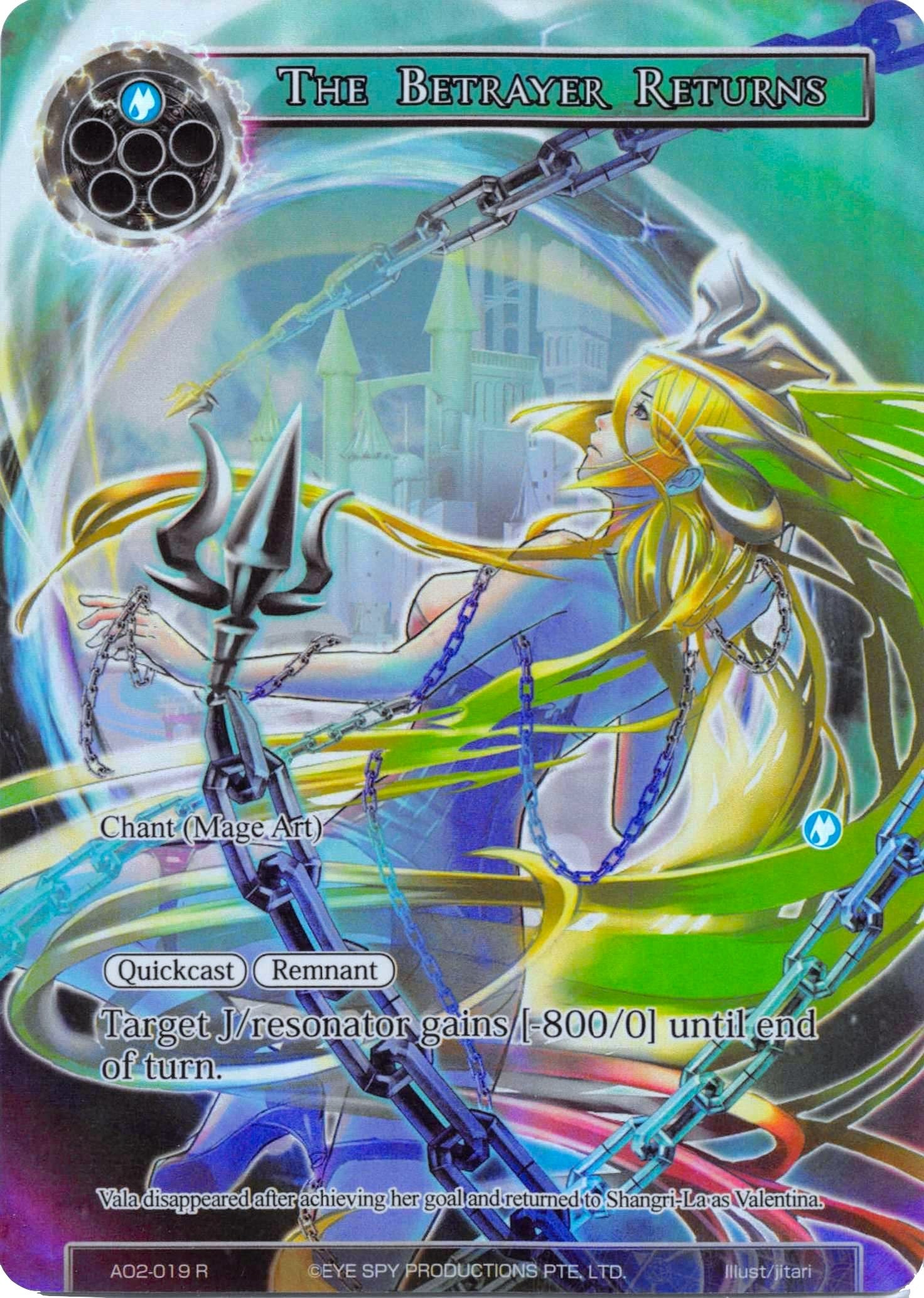 The Betrayer Returns (Full Art) (2019) [AO2] - Force of Will Single