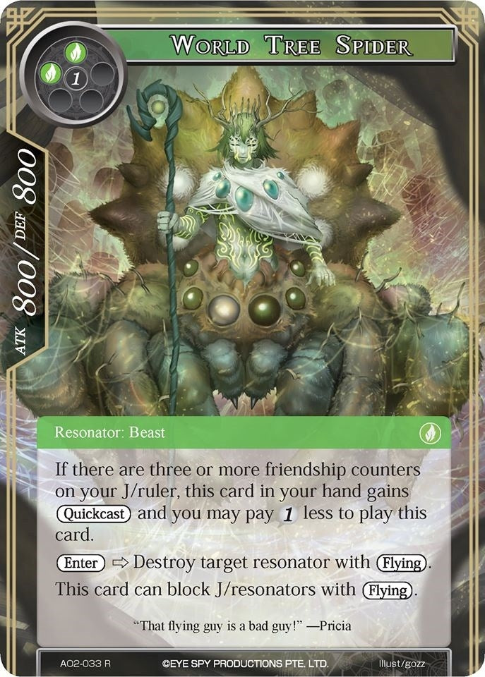 World Tree Spider (2033) [AO2] - Force of Will Single