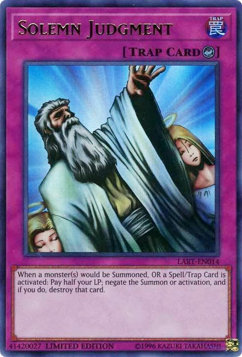 Solemn Judgment (14) (LART) - YuGiOh Single