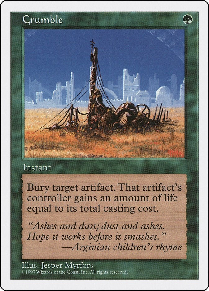Crumble [5ED] - MTG Single