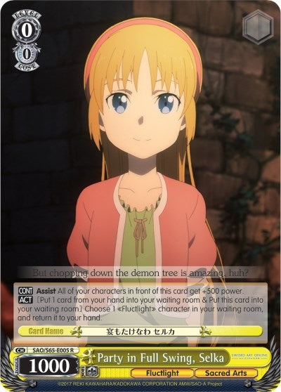 Party in Full Swing Selka (65005) [SAO/S65] - Weiss Schwarz Single