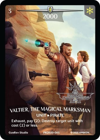 Valtier the Magical Marksman (Full Art) (Argent Saga Championship - Stamped) (2020061) [PR] - Argent Saga TCG Single