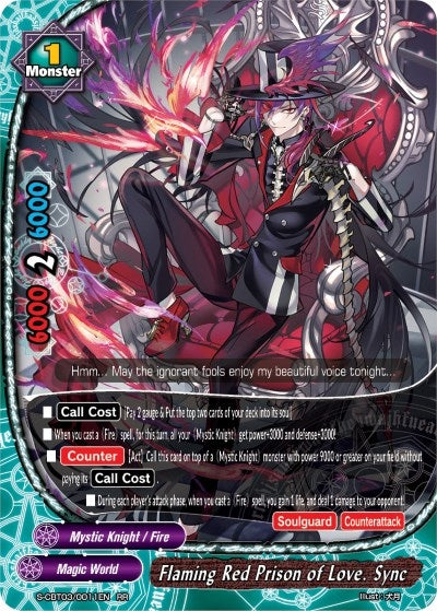 Flaming Red Prison of Love. Sync (30011) [S-CBT03] - Future Card BuddyFight Single