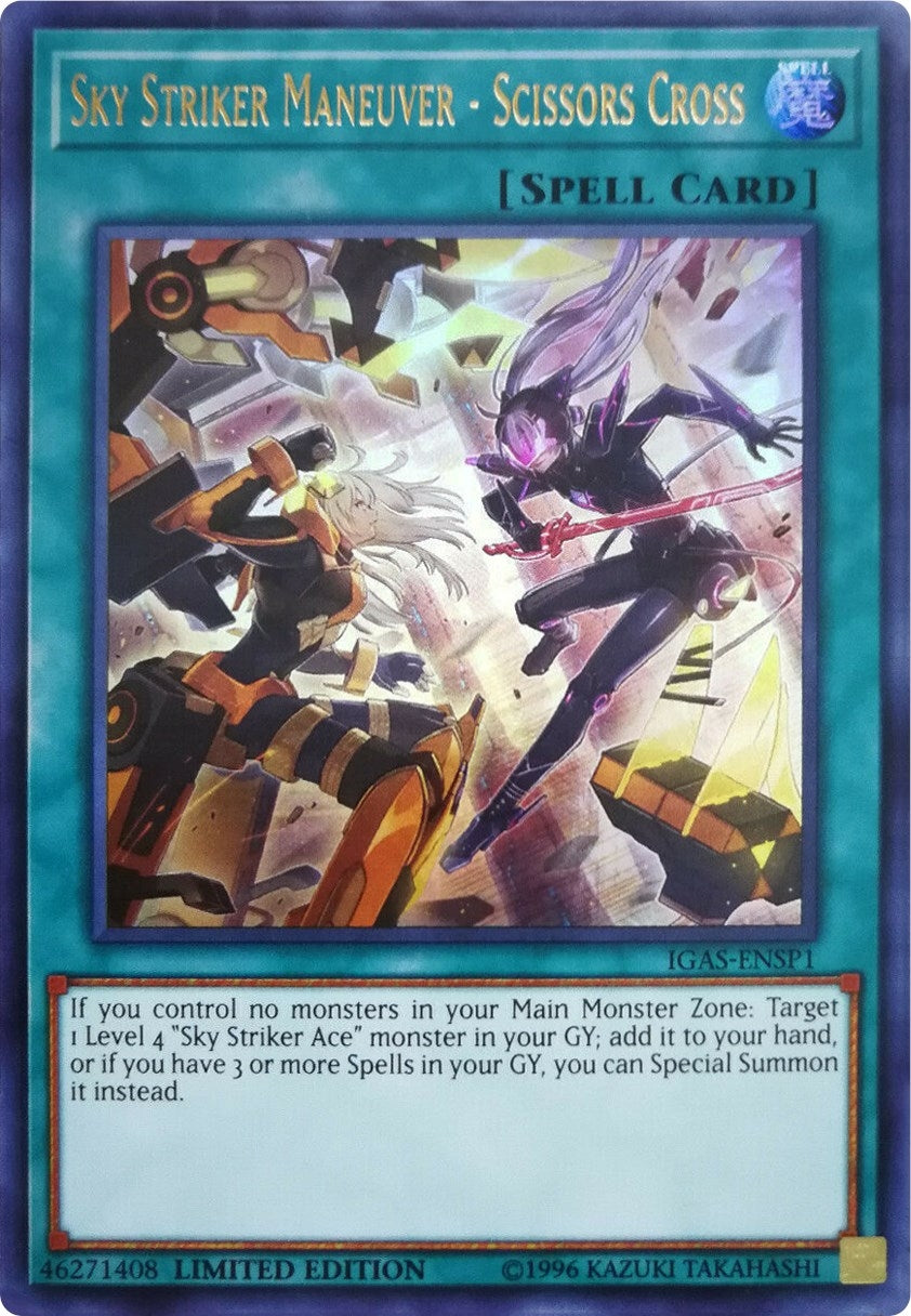 Sky Striker Maneuver - Scissors Cross (IGAS-ENSP1) (1) (IGAS) - YuGiOh Single