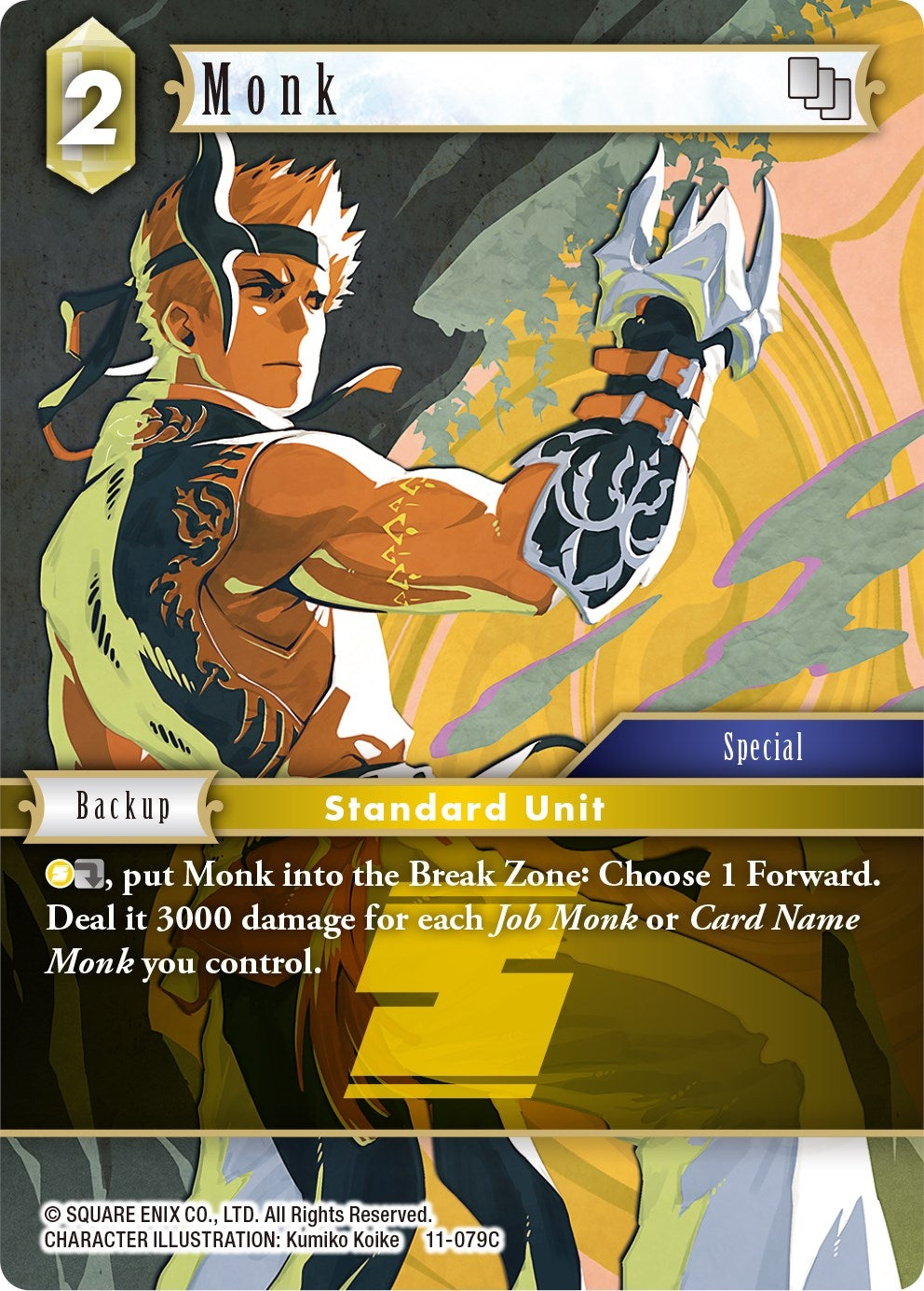 Monk - 11-079C (11) [OP11] - Final Fantasy TCG Single