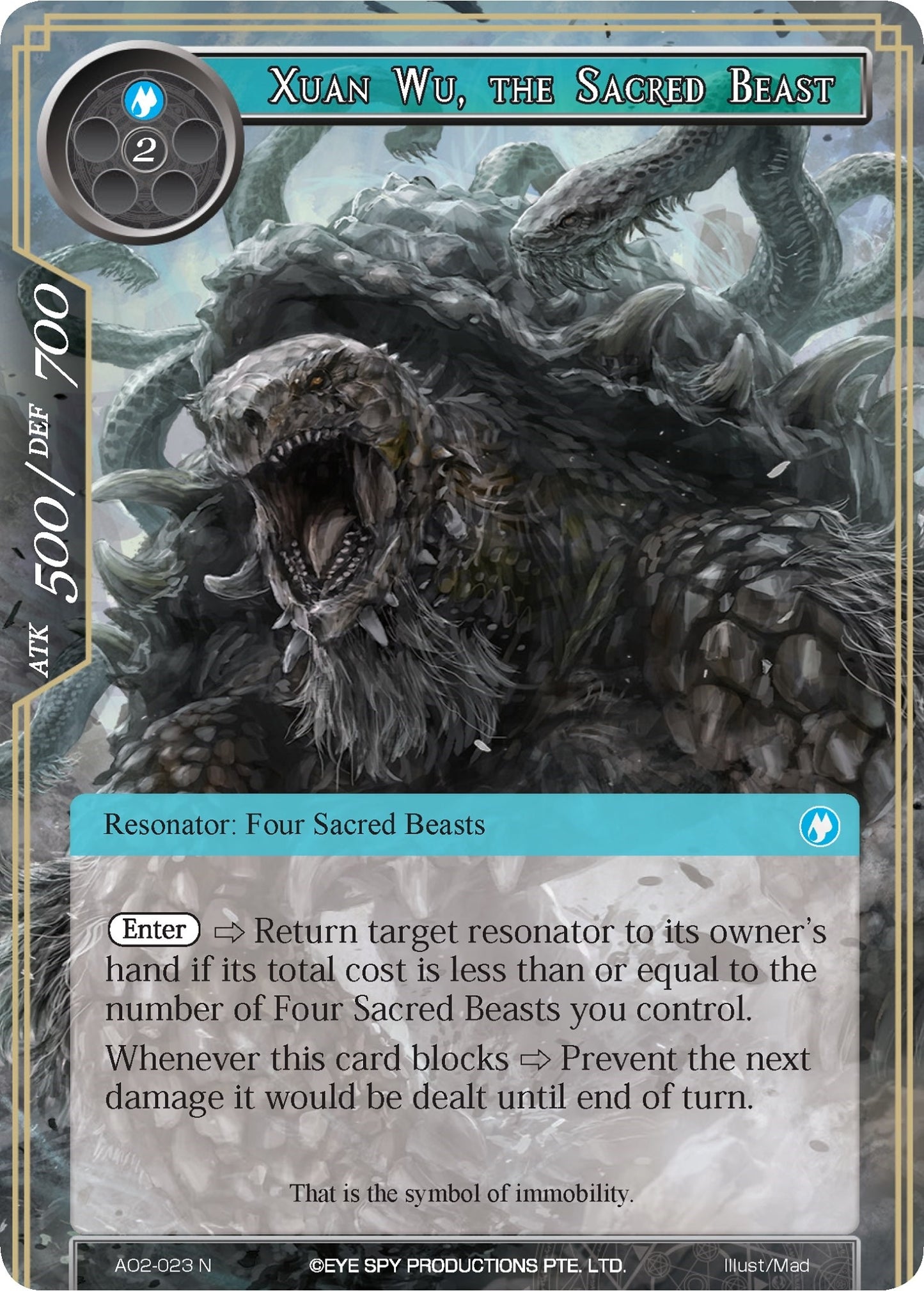 Xuan Wu the Sacred Beast (2023) [AO2] - Force of Will Single