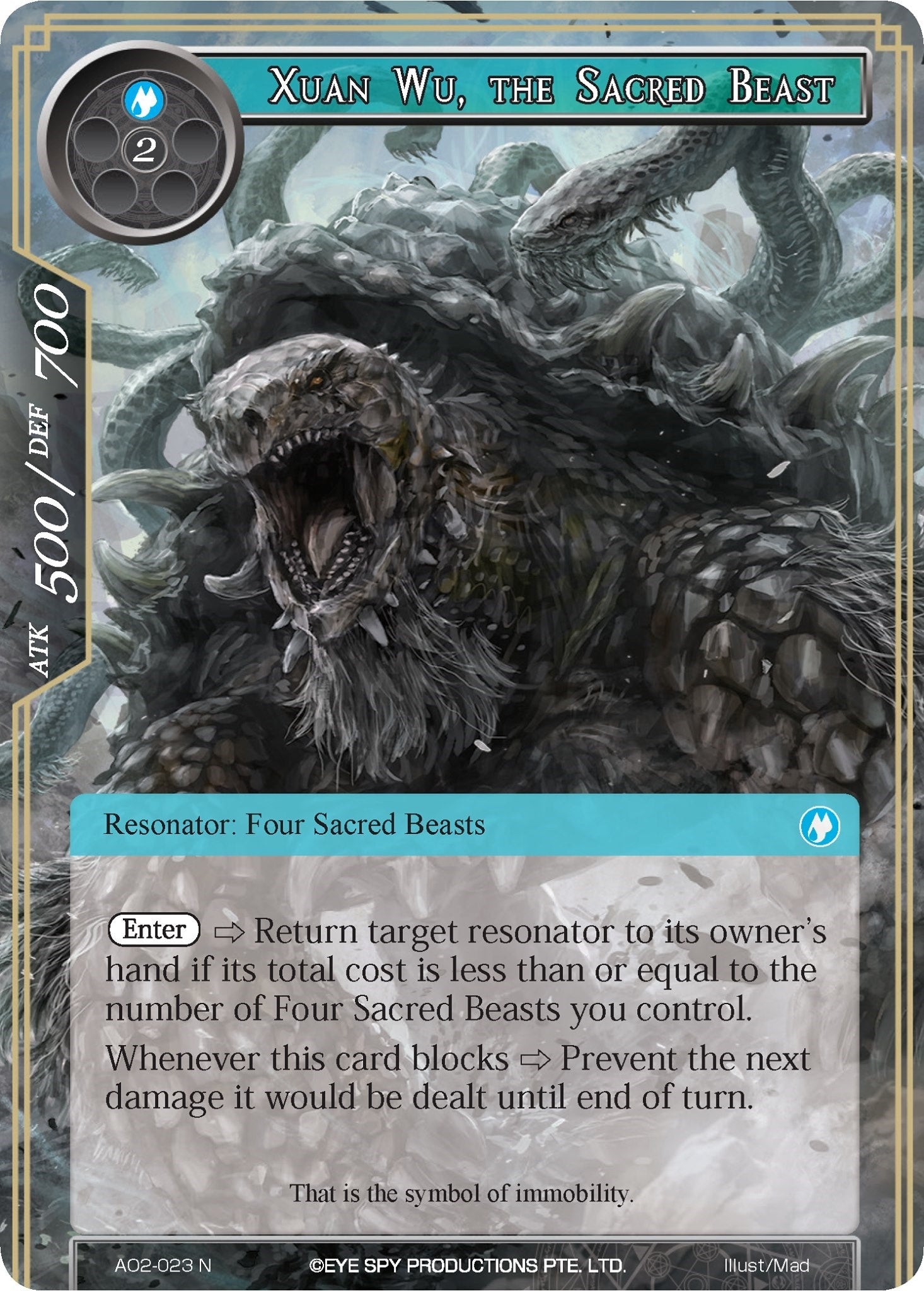 Xuan Wu the Sacred Beast (2023) [AO2] - Force of Will Single
