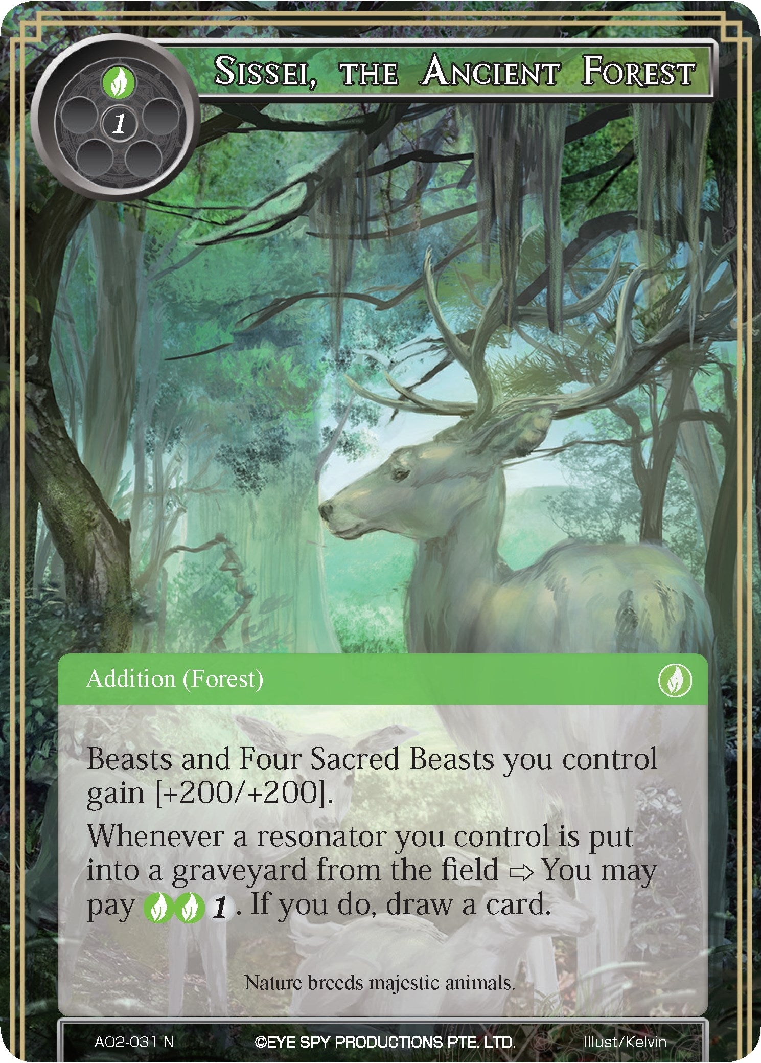 Sissei the Ancient Forest (2031) [AO2] - Force of Will Single