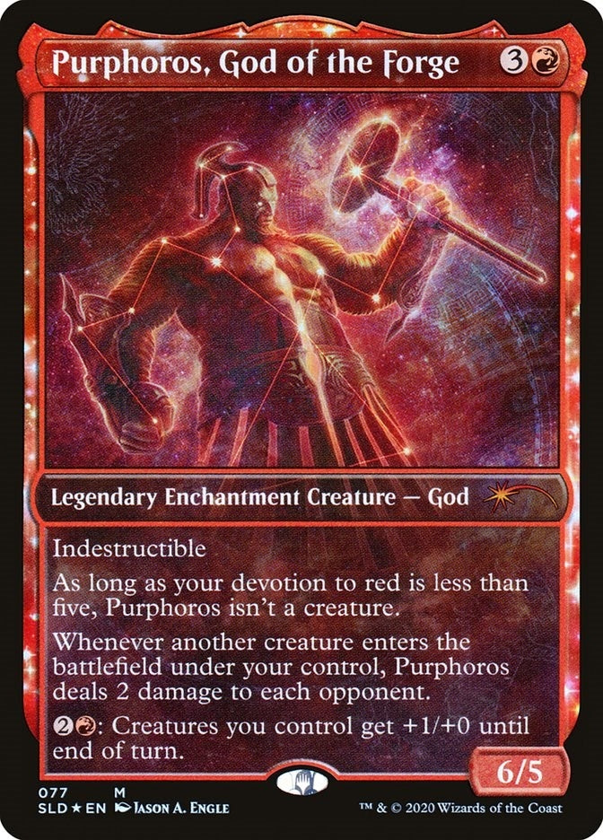 Purphoros God of the Forge (77) [SLD] - MTG Single