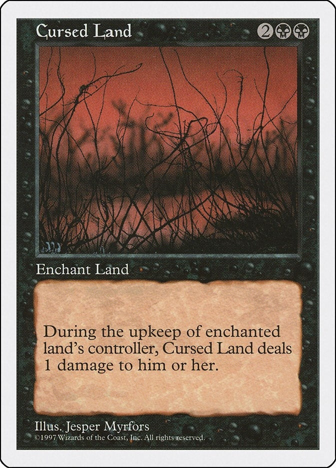 Cursed Land [5ED] - MTG Single