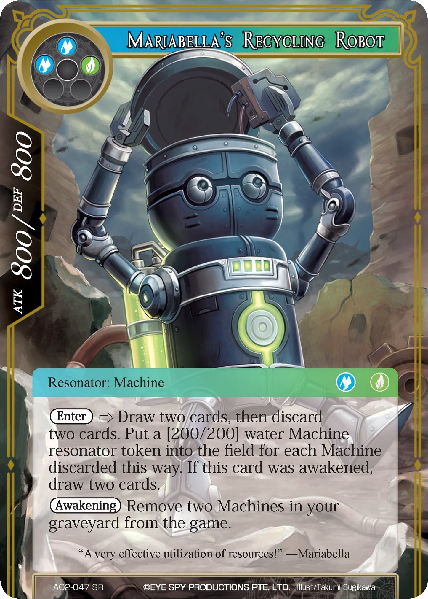 Mariabella’s Recycling Robot (2047) [AO2] - Force of Will Single