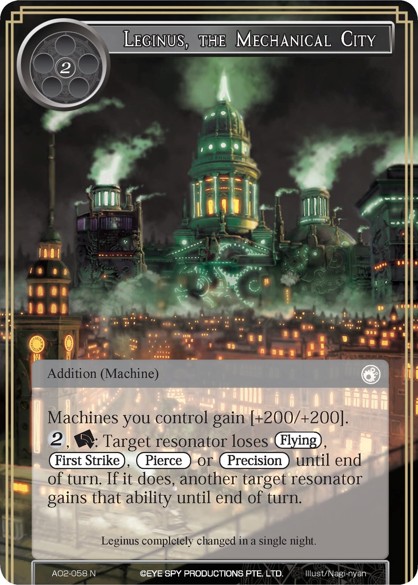 Leginus the Mechanical City (2058) [AO2] - Force of Will Single