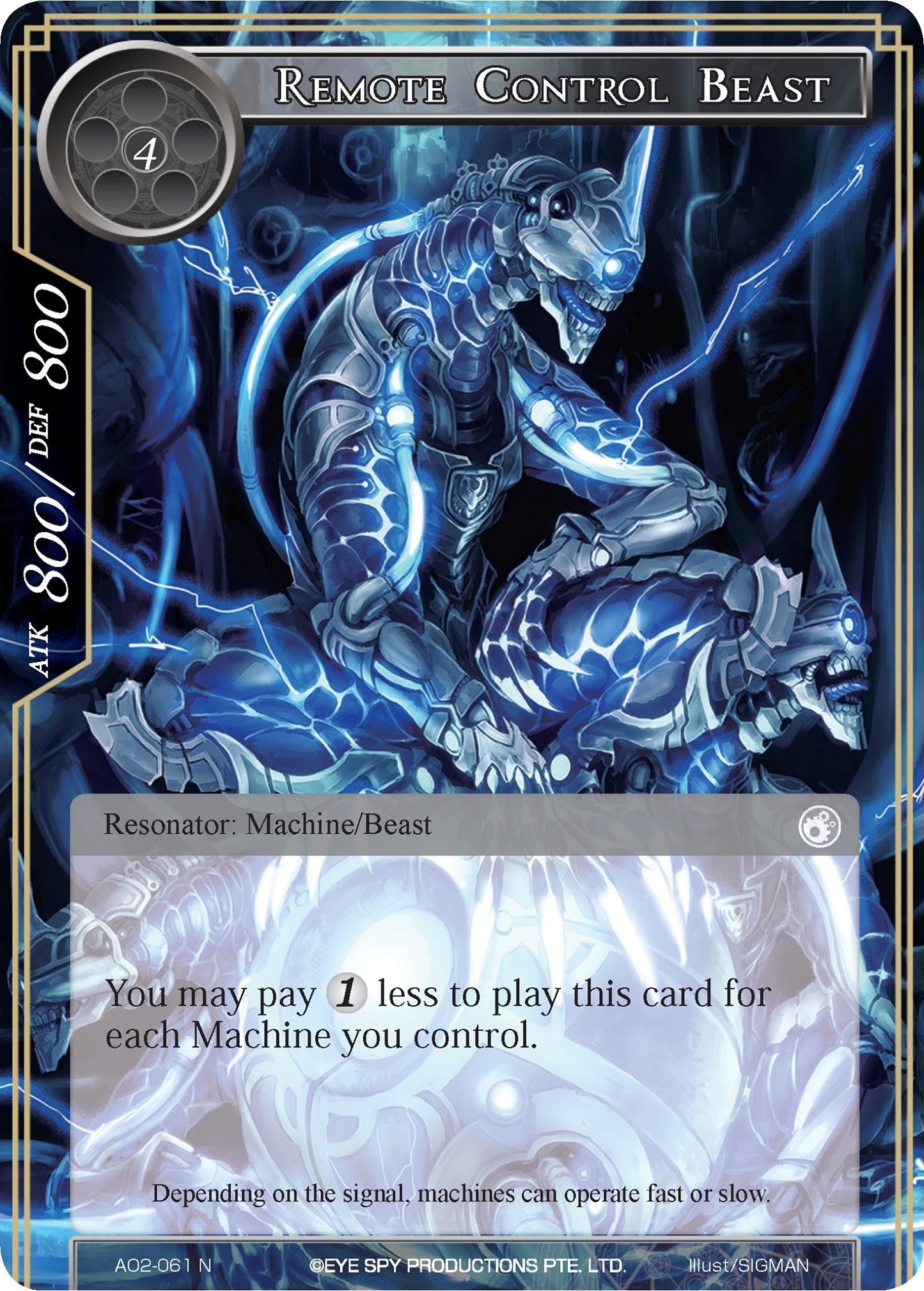 Remote Control Beast (2061) [AO2] - Force of Will Single