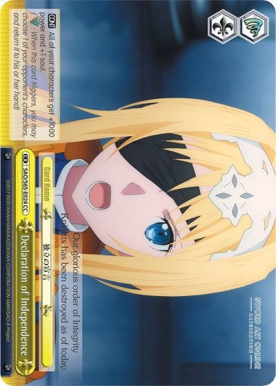Declaration of Independence (65024) [SAO/S65] - Weiss Schwarz Single