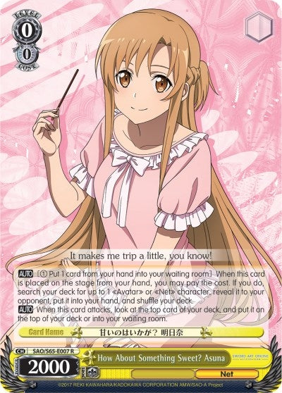 How About Something Sweet? Asuna (65007) [SAO/S65] - Weiss Schwarz Single
