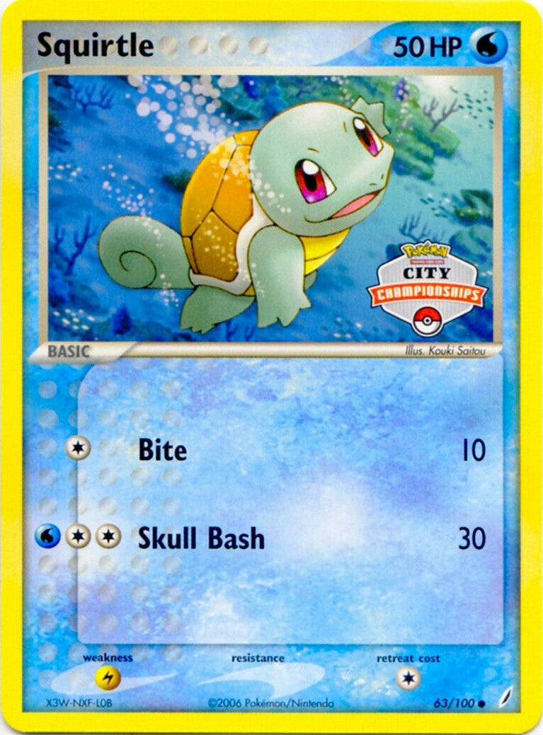Image for Squirtle - 63/100 (City Championships) (063/100) (League & Championship Cards) - Pokemon