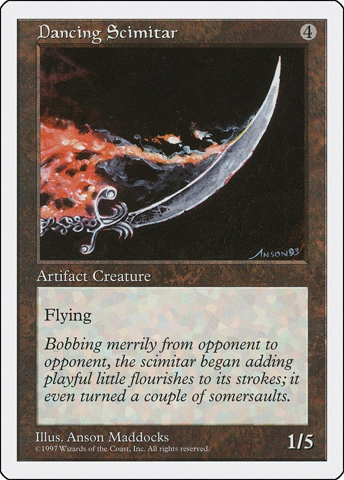 Dancing Scimitar [5ED] - MTG Single