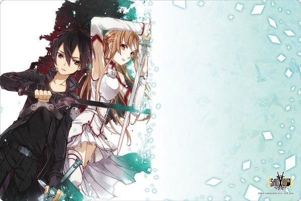 Bushiroad Rubber Mat Collection Vol.521: Sword Art Online 10th Anniversary Aincrad - Kirito & Asuna (521) - Playmats