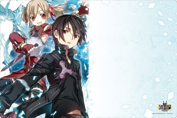 Bushiroad Rubber Mat Collection Vol.522: Sword Art Online 10th Anniversary Aincrad - Silica & Kirito (522) - Playmats