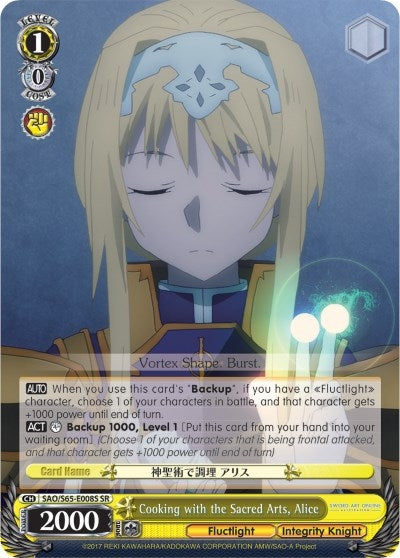 Cooking with the Sacred Arts Alice (SR) (65008) [SAO/S65] - Weiss Schwarz Single
