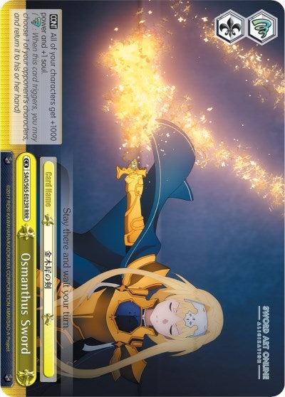 Osmanthus Sword (RRR) (65023) [SAO/S65] - Weiss Schwarz Single