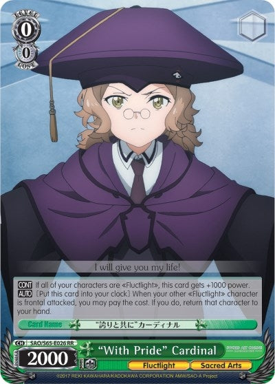 ’With Pride’ Cardinal (65026) [SAO/S65] - Weiss Schwarz Single
