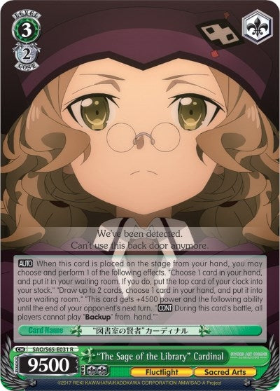 ’The Sage of the Library’ Cardinal (65031) [SAO/S65] - Weiss Schwarz Single