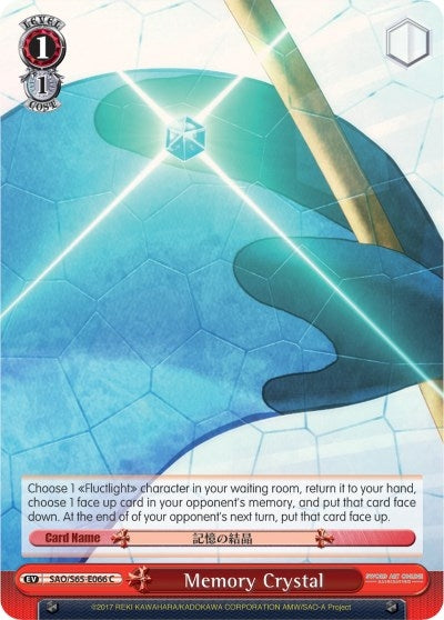 Memory Crystal (65066) [SAO/S65] - Weiss Schwarz Single