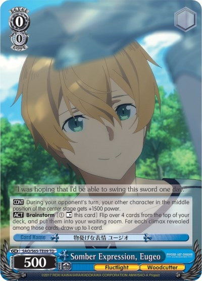 Somber Expression Eugeo (6509) [SAO/S65] - Weiss Schwarz Single