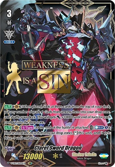 Claret Sword Dragon (SSR) (1201) [V-EB12] - Cardfight Vanguard Single