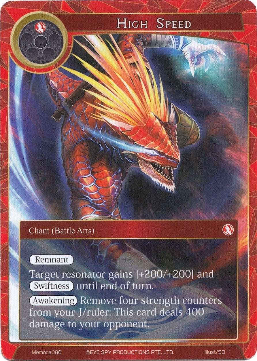 High Speed (86) [AO1M] - Force of Will Single