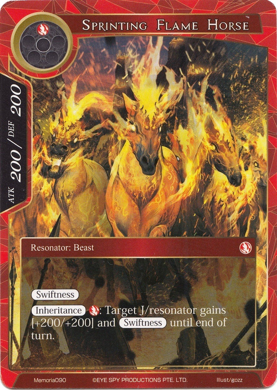 Sprinting Flame Horse (90) [AO1M] - Force of Will Single