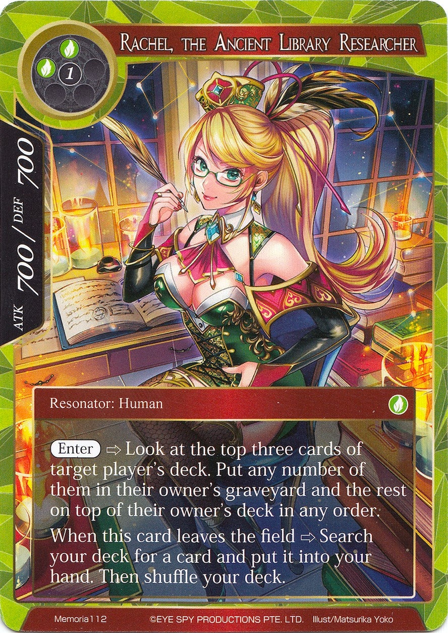 Rachel the Ancient Library Researcher (Alternate Art) (112) [AO1M] - Force of Will Single