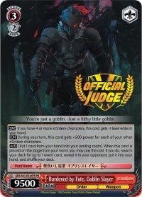 Burdened by Fate Goblin Slayer (Alternate Art Promo) (63034) [GBS/S63] - Weiss Schwarz Single
