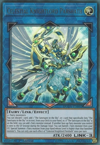 Celestial Knightlord Parshath (2) (DUOV) - YuGiOh Single