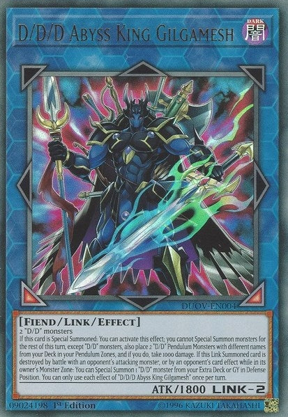D/D/D Abyss King Gilgamesh (4) (DUOV) - YuGiOh Single