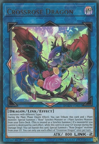 Crossrose Dragon (15) (DUOV) - YuGiOh Single