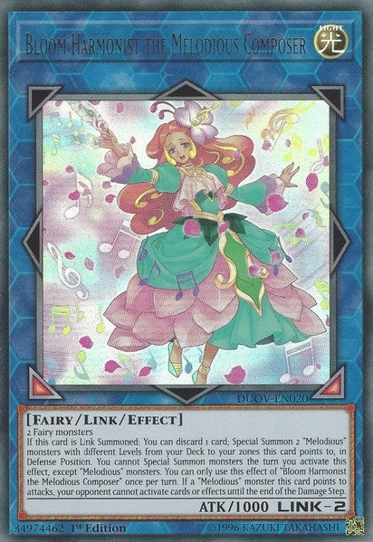 Bloom Harmonist the Melodious Composer (20) (DUOV) - YuGiOh Single