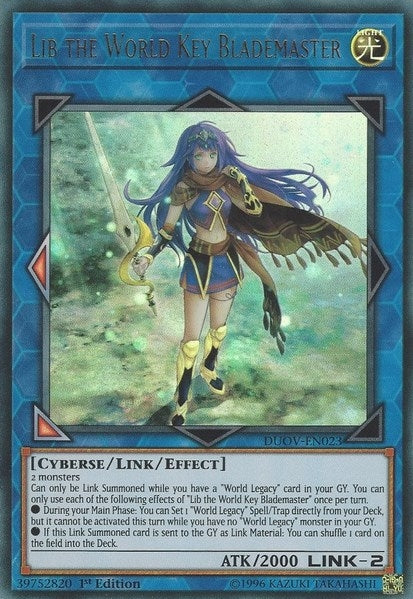Lib the World Key Blademaster (23) (DUOV) - YuGiOh Single