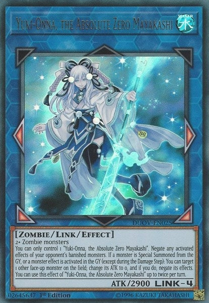 Yuki-Onna the Absolute Zero Mayakashi (25) (DUOV) - YuGiOh Single