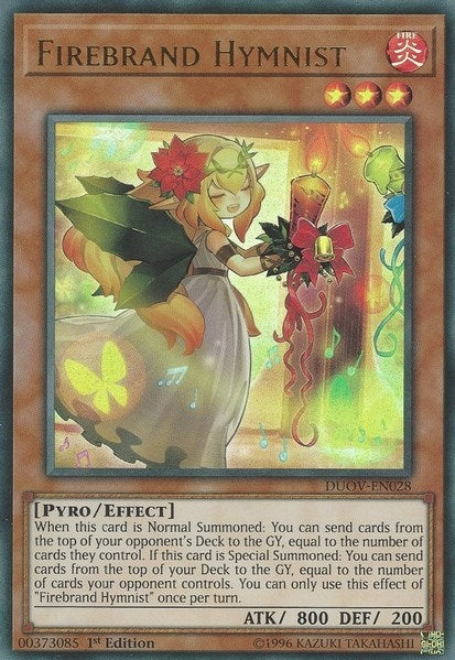 Firebrand Hymnist (28) (DUOV) - YuGiOh Single